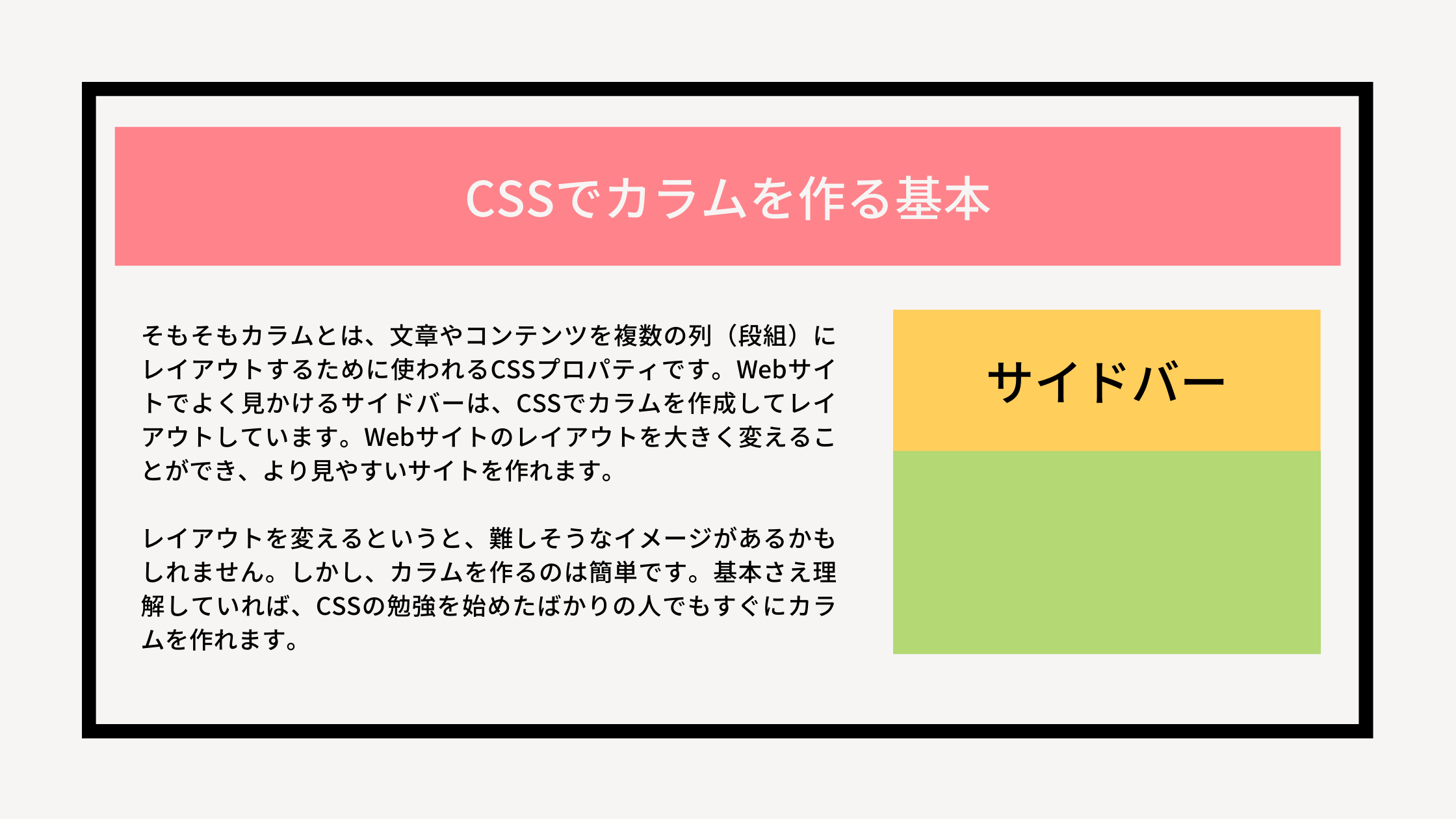 2カラム型 サイドバーあり と1カラム型の特徴 メリットデメリット Webst8のブログ